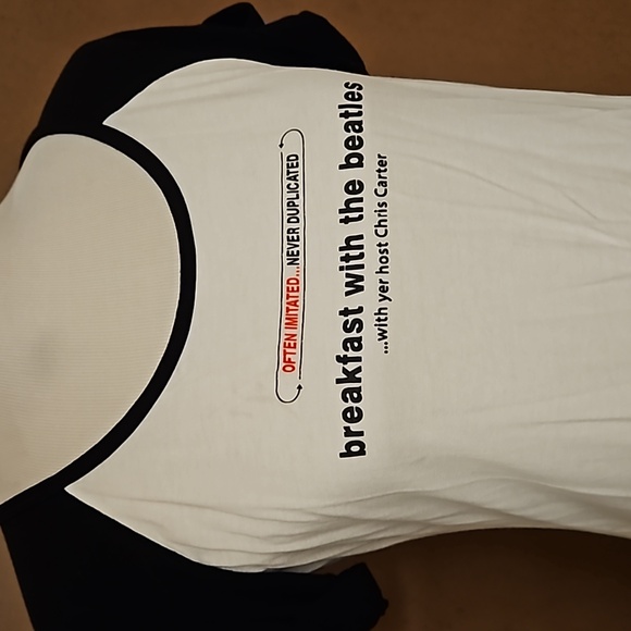 'Breakfast with the Beatles' hosted by Chris Carter short rolled sleeves Medium - Picture 7 of 7